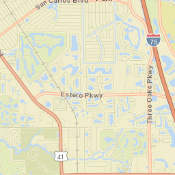 San Carlos Park Street Map