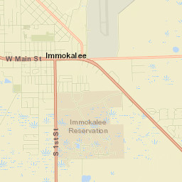 Immokalee Street Map