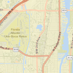 Boca Raton Street Map
