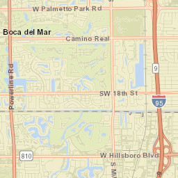 Boca Del Mar Street Map