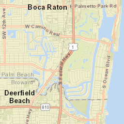 Deerfield Beach Street Map