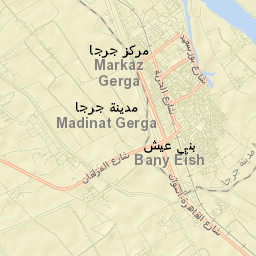 Jirjā Street Map