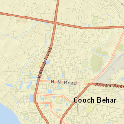 Cooch Behar Street Map