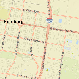 Edinburg Street Map