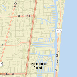 Pompano Beach Highlands Street Map