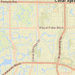 Coral Springs Street Map