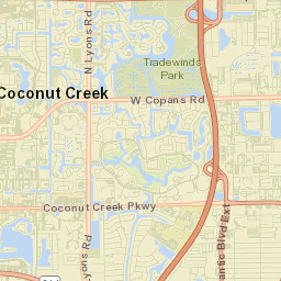 Coconut Creek Street Map