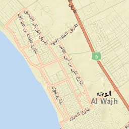 Al Wajh Street Map