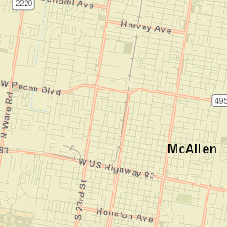McAllen Street Map