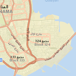 Manama Street Map