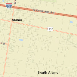 South Alamo Street Map