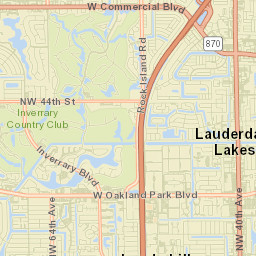 Lauderdale Lakes Street Map