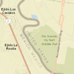 Los Cavazos Street Map