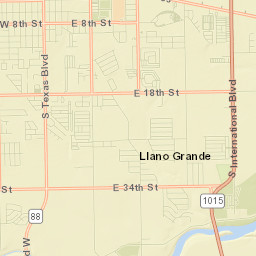 Llano Grande Street Map