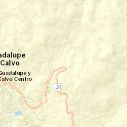 Guadalupe y Calvo Street Map