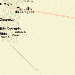 Tlahualilo de Zaragoza Street Map
