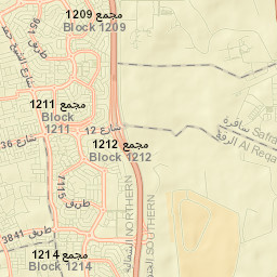 Madīnat Ḩamad Street Map