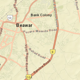 Beawar Street Map