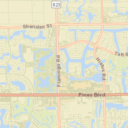 Pembroke Pines, Florida Street Map