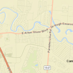 Cameron Park Street Map