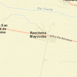 Ejido Mayocoba Street Map