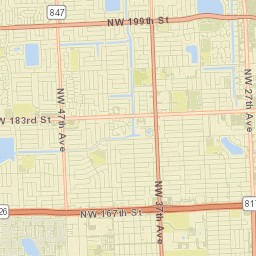Miami Gardens Street Map
