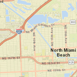 North Miami Beach Street Map