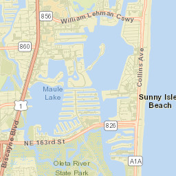 Sunny Isles Beach Street Map