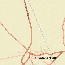 Shahdadpur Street Map