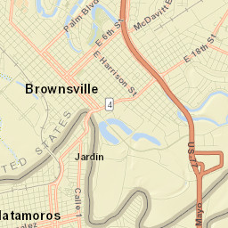Brownsville Street Map