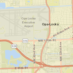 Opa-locka Street Map
