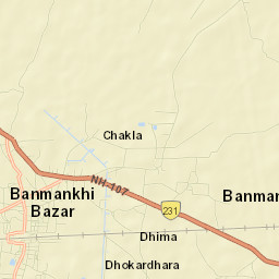 Banmankhi Street Map