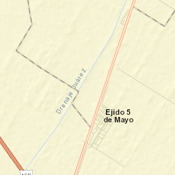 Ejido Cinco de Mayo Street Map