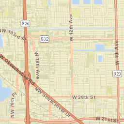 Hialeah Gardens Street Map