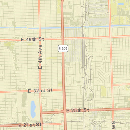 Hialeah Street Map