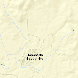 Bacubirito Street Map