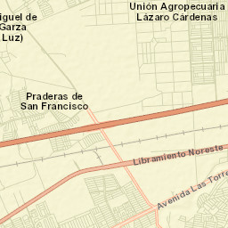 Unión Agropecuarios Lázaro Cárdenas del Norte Street Map