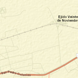 Veinte de Noviembre (Santa Lucía) Street Map