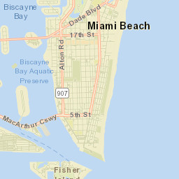 Miami Beach Street Map