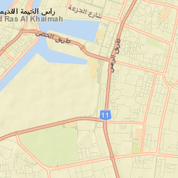 Ras Al Khaimah City Street Map