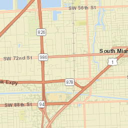 South Miami Street Map