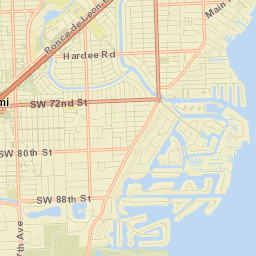Coconut Grove Street Map