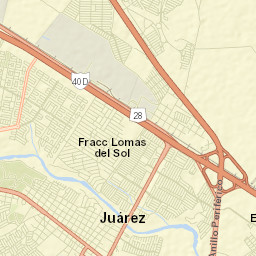 Ciudad Benito Juárez Street Map