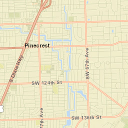 Pinecrest Street Map