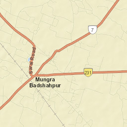 Mungra Badshahpur Street Map