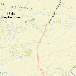 Dieciséis de Septiembre Street Map