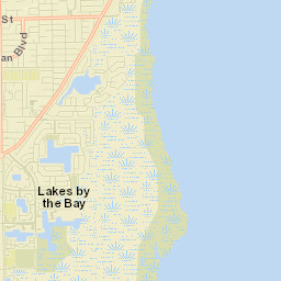 Lakes by the Bay Street Map