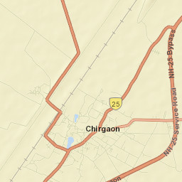 Chirgaon Street Map