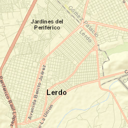 Ciudad Lerdo Street Map