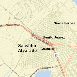 Guamúchil Street Map